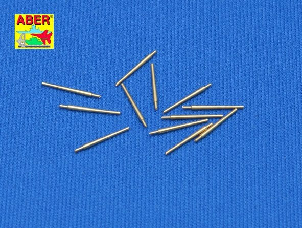 Aber 350L-02 Set of 12 pcs 127mm type 89 A/A long barrels for Japan ships 1/350