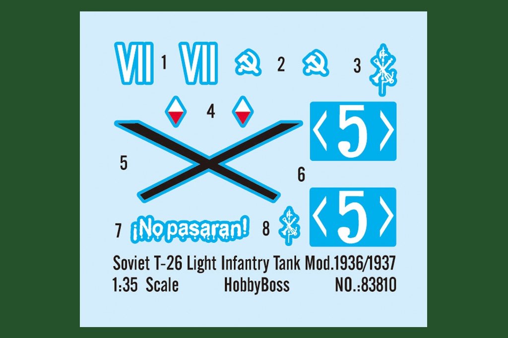 Hobby Boss 83810 Soviet T-26 Light Infantry Tank Mod.1936-1937 1/35 – immagine 4