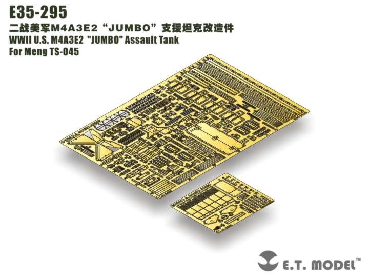 ET Model E35-295 WWII US M4A3E2 "JUMBO" Assault Tank For Meng TS-045 1/35