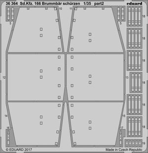 Eduard 36364 Sd. Kfz. 166 Brummbar schurzen TAMIYA 1/35 – immagine 2