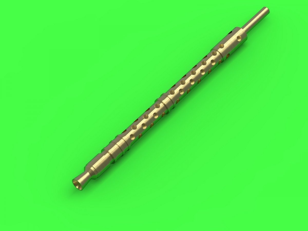 Master GM-72-024 MG-34 (7.92mm) - German machine gun barrels - version with drilled cooling jacket - used by infantry and on early tanks (2pcs) 1/72 – Bild 2