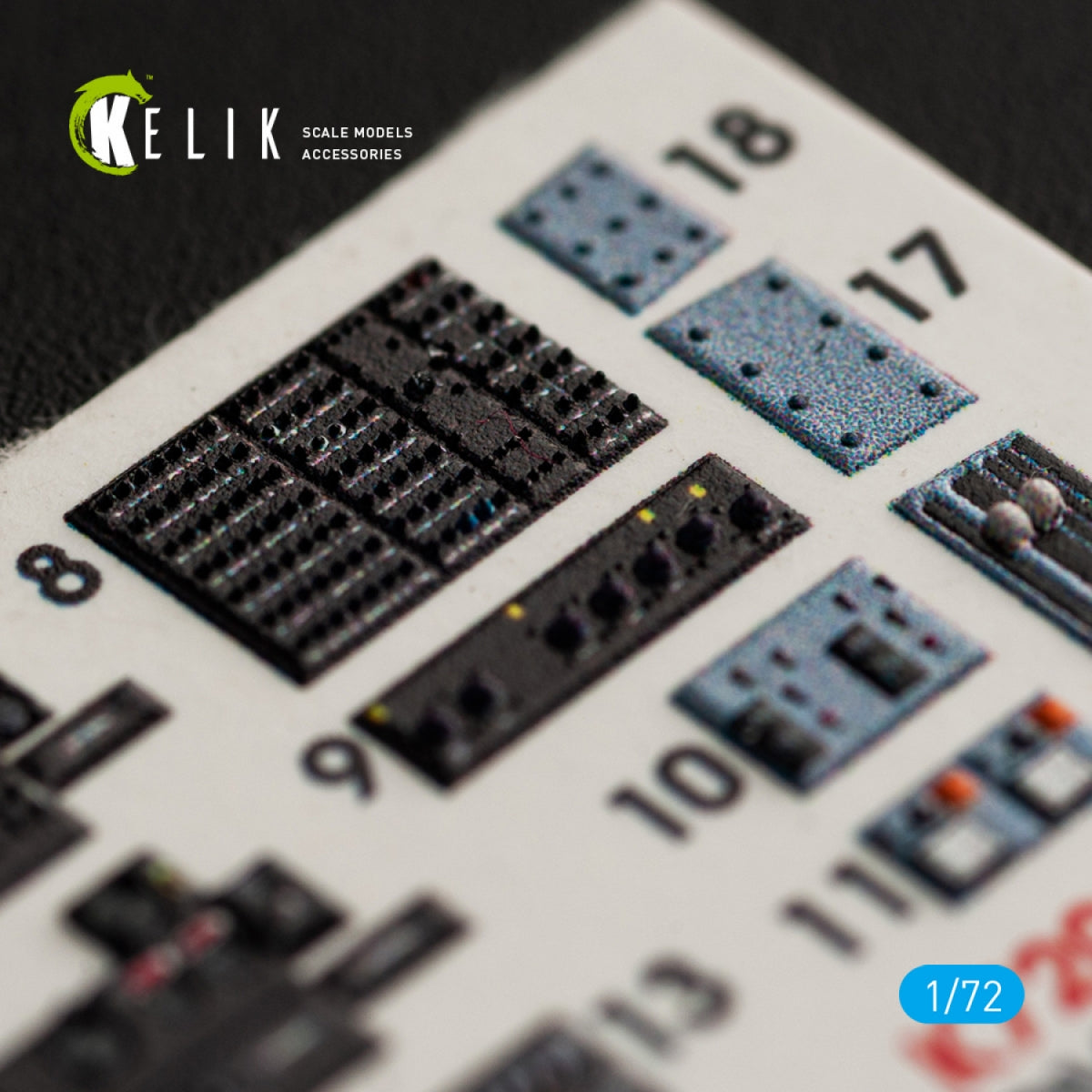 KELIK K72042 OV-10A &amp;quot;BRONCO&amp;quot; INTERIOR 3D DECALS FOR ICM KIT 1/72 – immagine 3