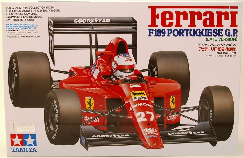 Tamiya 20024 Ferrari F189 Grand Prix du Portugal (1/20)