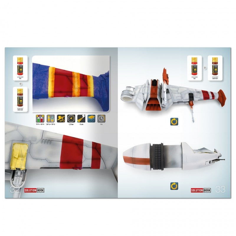 Ammo of Mig 6533 SOLUTION BOOK 28 - How to Paint Rebel Galactic Starships (Multilingual Book) – zdjęcie 4