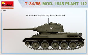 MiniArt 37091 T-34/85 Mod. 1945. Plant 112 1/35 – immagine 3