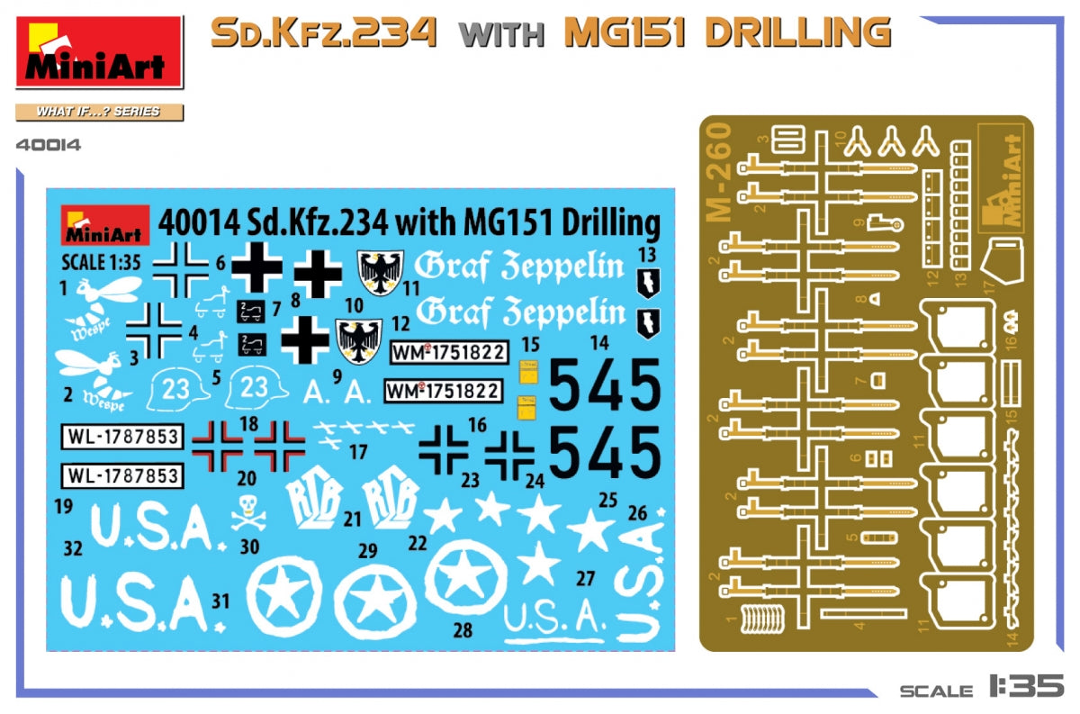 MiniArt 40014 Sd.Kfz.234 WITH MG151 DRILLING 1/35 – zdjęcie 2