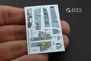 Quinta Studio QD48056 Su-17M4/22M4 3D-Printed coloured Interior on decal paper (for KittyHawk kit) 1/48 – immagine 4