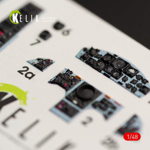 KELIK K48030 F-104J &amp;quot;STARFIGHTER&amp;quot; INTERIOR 3D DECALS FOR KINETIC KIT 1/48 – immagine 4