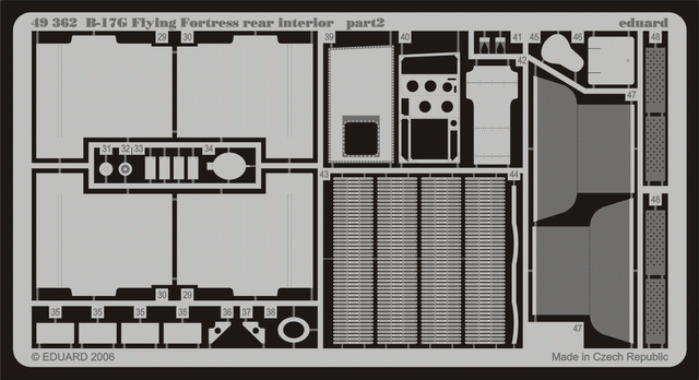 Eduard 49362 B-17G rear interior 1/48 Revell – image 2