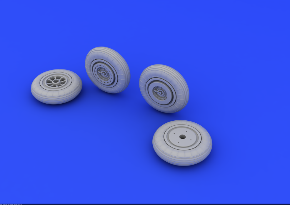 Eduard 672007 MiG-15 wheels 1/72 (EDUARD) – Bild 3