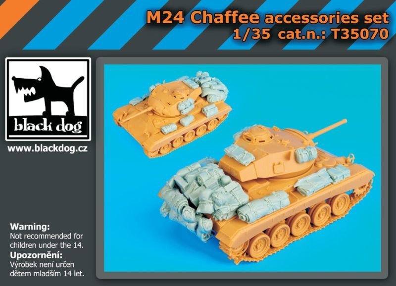 Ensemble d'accessoires Black Dog T35070 M24 Chaffe au 1/35 