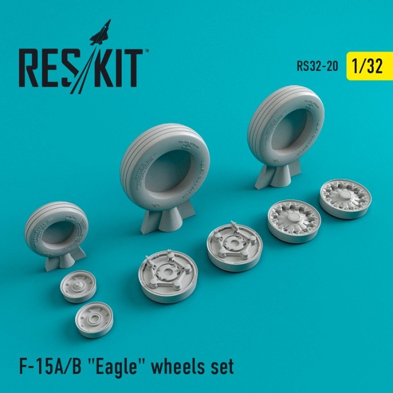RESKIT RS32-0020 F-15 (A/B) "Eagle"resin wheels 1/32