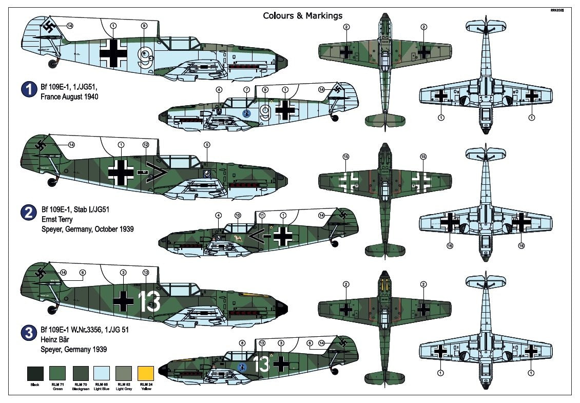 AZ Model AZ7699 Bf 109E-1 „JG.51“ 1/72 – immagine 2