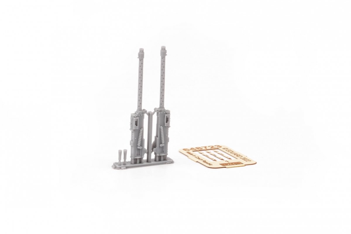 Eduard 648847 A6M2-N Rufe cannon barrels &amp;amp; cockpit guns PRINT EDUARD 1/48 – immagine 4