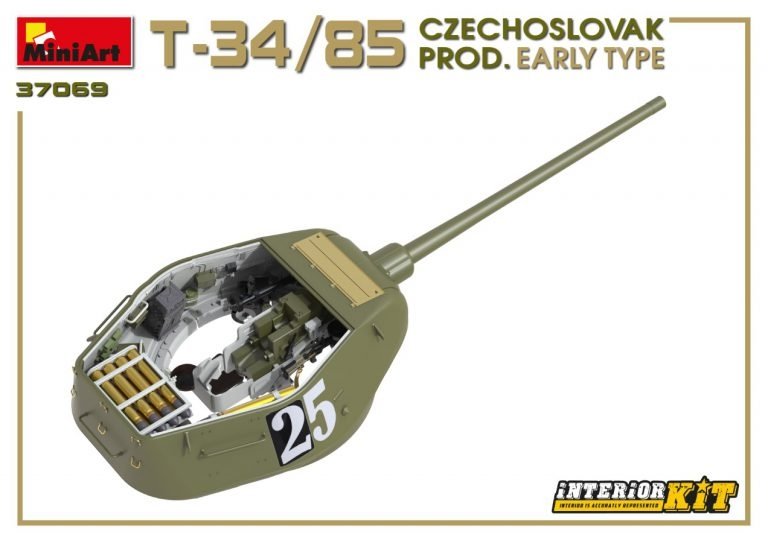 Miniart 37069 T-34/85 Czechoslovak Prod. Early Type 1/35 – Bild 14