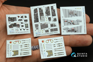 Quinta Studio QD+48371 F-4E with DMAS 3D-Printed &amp;amp; coloured Interior on decal paper (Meng) (with 3D-printed resin parts) 1/48 – immagine 3