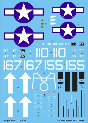 Techmod 32018 - Vought F4U-1D Corsair 1/32