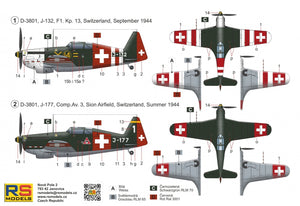 RS Models 92311 D-3801 Swiss Fighter 1/72