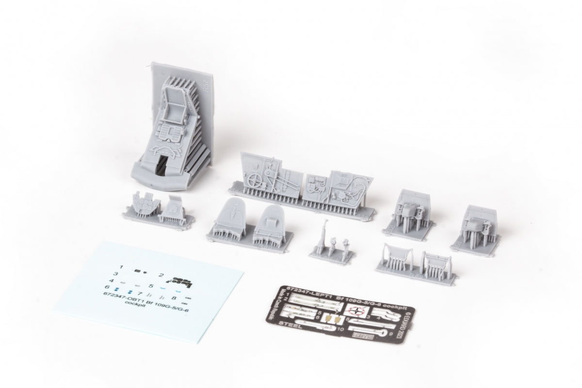 Maquette Eduard 672347 Bf 109G-5/G-6 cockpit (impression Eduard, échelle 1/48)