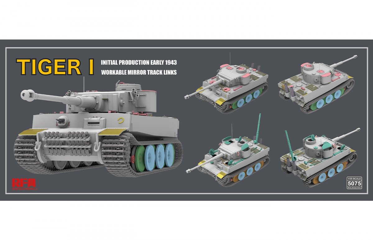 Rye Field Model 5075 Tiger I Initial Production Early 1943 1/35 – immagine 3