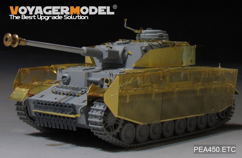 Voyager modèle PEA450 WWII allemand Pz.Kpfw.IV Ausf.J &amp;quot;Thoma Shields&amp;quot; treillis métallique schürzen (dernière production) (POUR Boder 35008) 1/35 – image 2