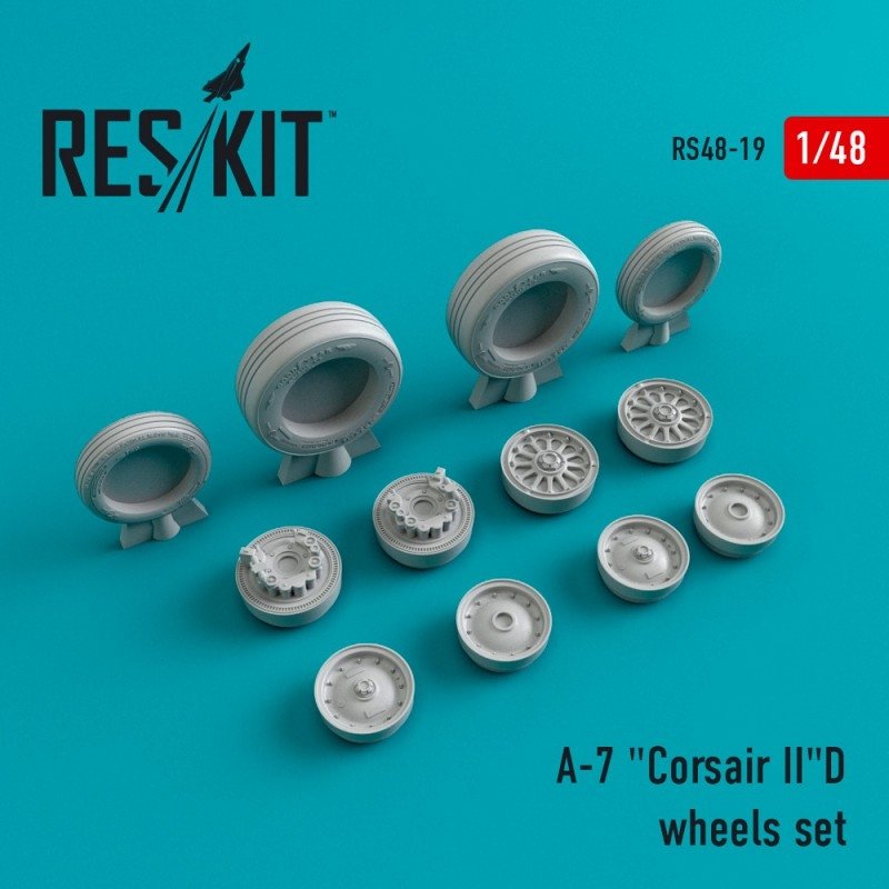 RESKIT RS48-0019 A-7 "Corsair II" (D) wheels set 1/48