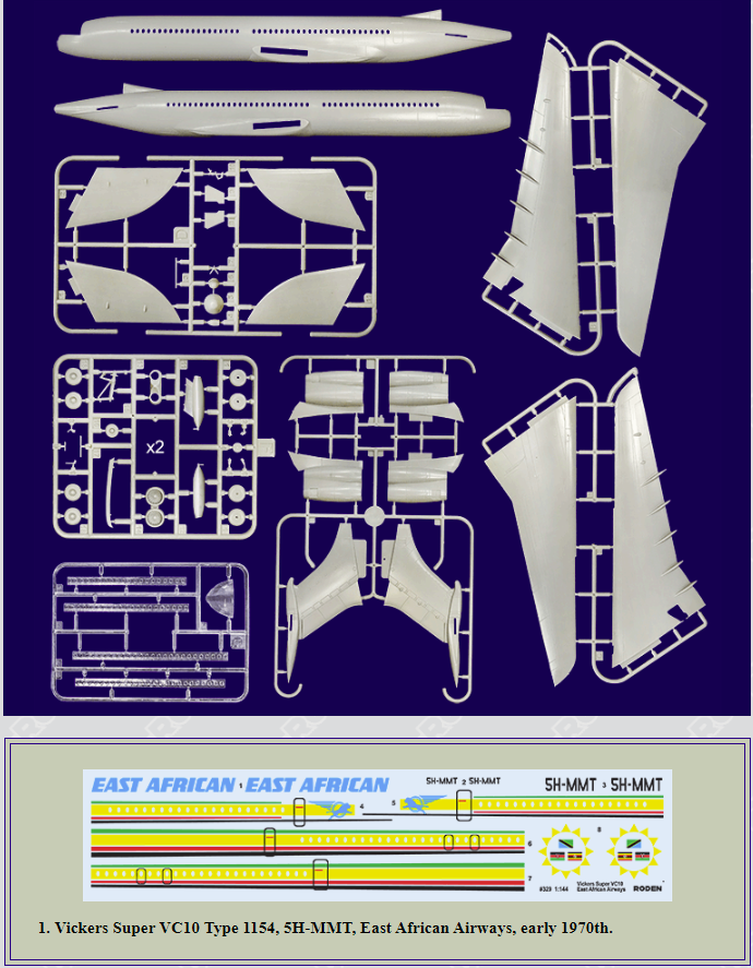 Roden 329 Vickers VC-10 Super type 1154 1/144  – image 2