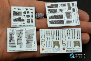 Quinta Studio QD+48387 F-4E early with slatted wing 3D-Printed &amp;amp; coloured Interior on decal paper (Meng) (with 3D-printed resin parts) 1/48 – imagen 3