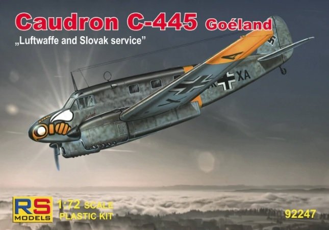 RS Models 92247 Caudron C-445 Goeland &amp;quot;Luftwaffe et service slovaque&amp;quot; 1/72