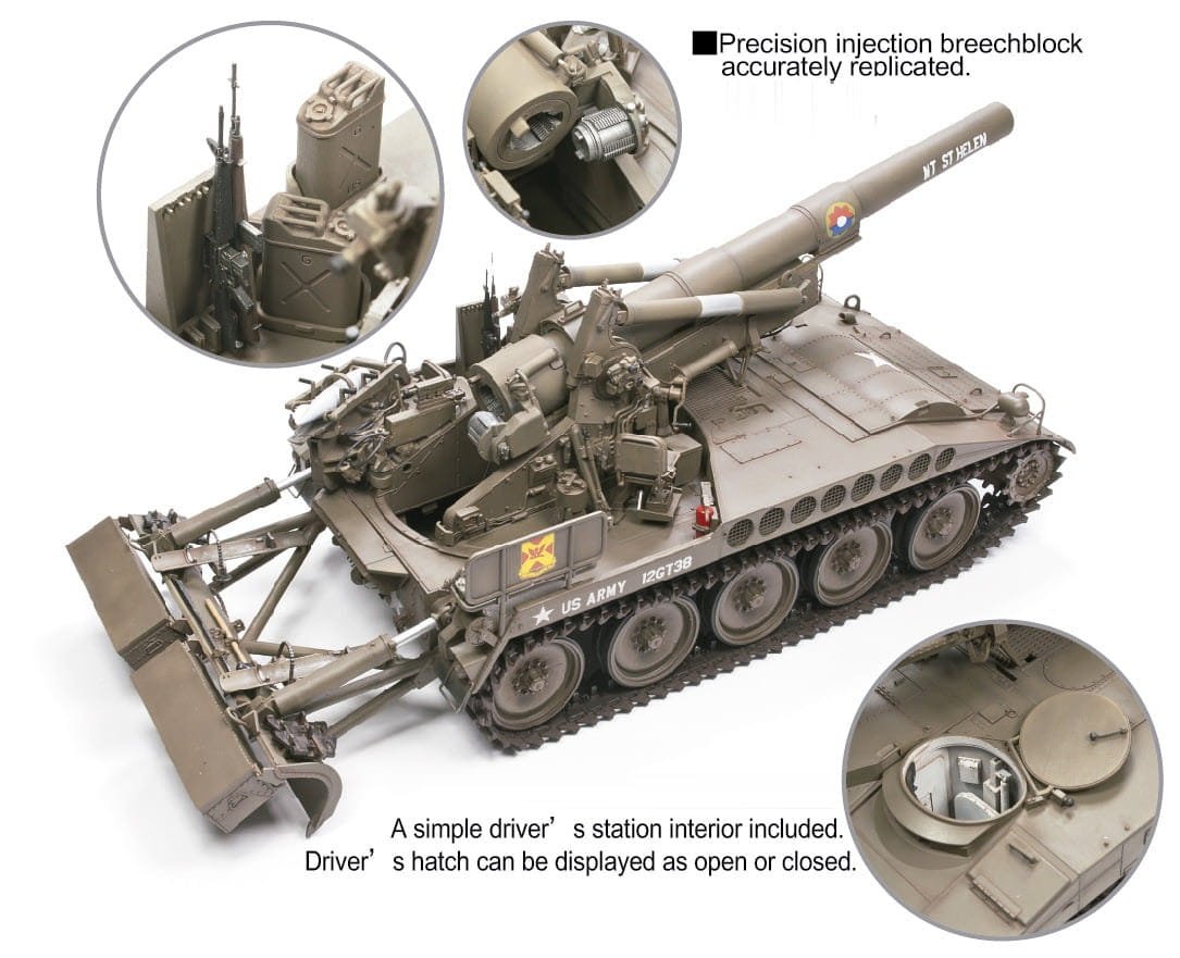 AFV Club 35110 US Army M110 Howitzer 8 inch 203mm 1/35 – Bild 3