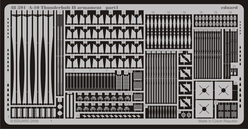 Eduard 48591 A-10 armament 1/48 (HOBBY BOSS) – immagine 2