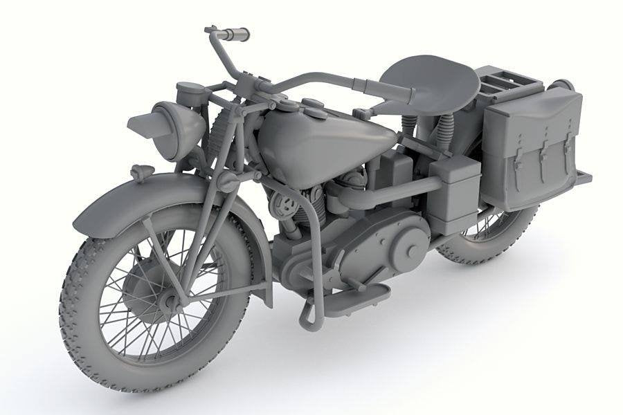 Thunder Model 35003 US Military Motorcycle Indian 741B 1/35 – immagine 6