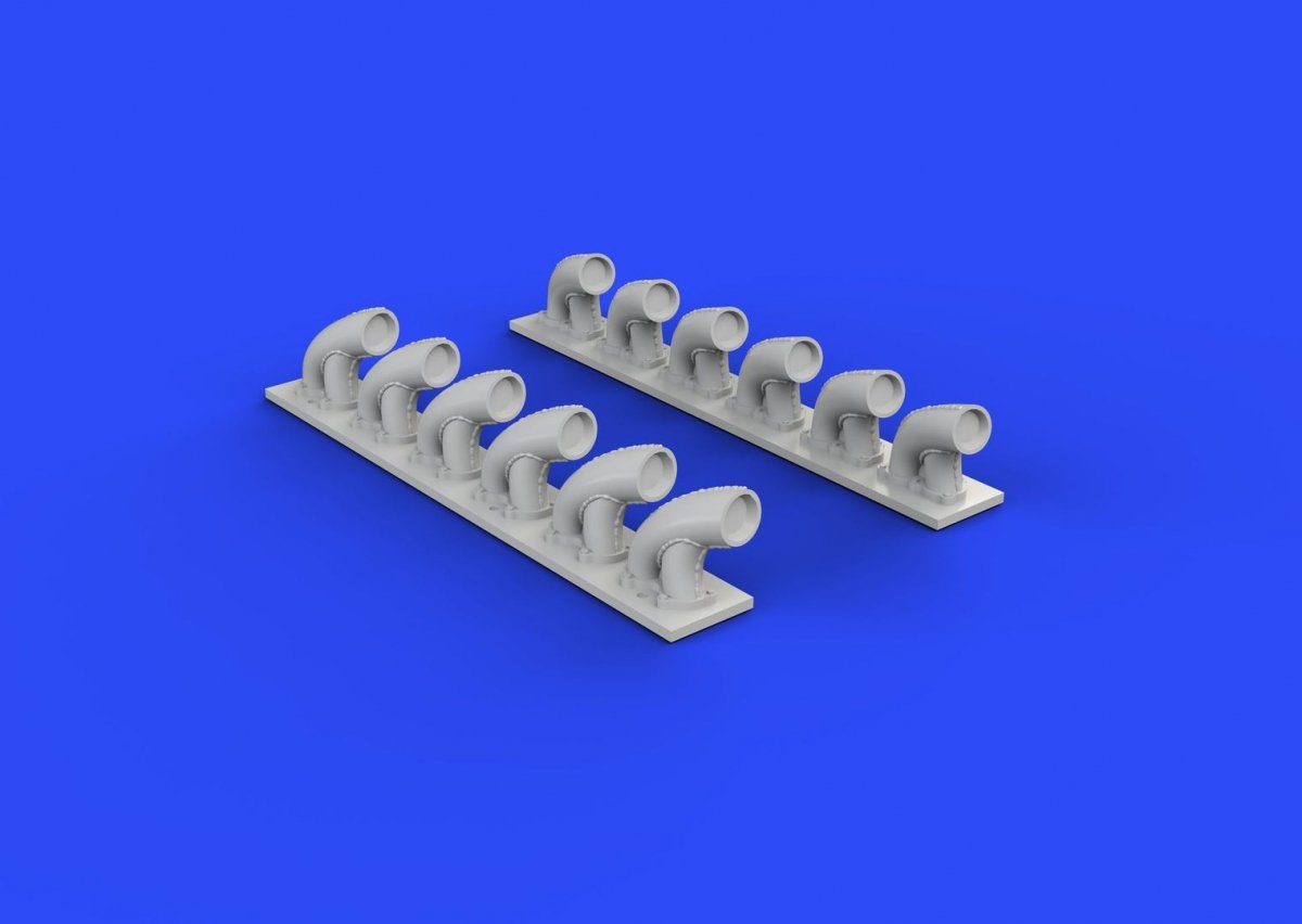Eduard 632081 P-39Q/ N exhaust stacks KITTY HAWK 1/32 – zdjęcie 4