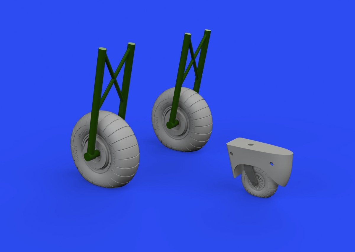 Eduard 648608 Do 17Z wheels for EDUARD/ICM 1/48 – Bild 2