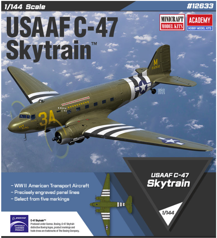 Academy 12633 USAAF C-47 Skytrain 1/144 – image 2