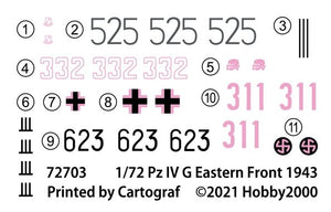 Hobby 2000 72703 Pz.Kpfw.IV Ausf.G Eastern Front 1943 – DRAGON + CARTOGRAF 1/72 – immagine 2
