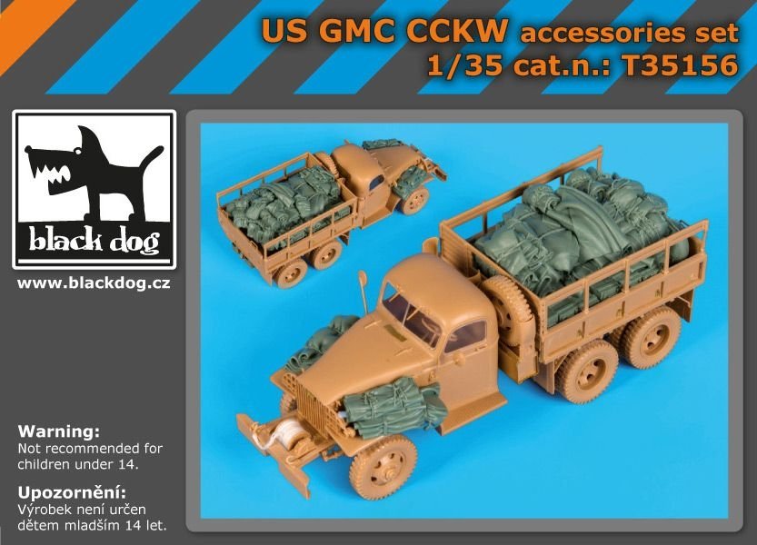 Ensemble d'accessoires Black Dog T35156 US GMC CCKW 1/35