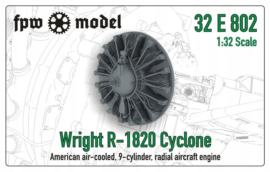 FPW Model 32E802 Wright R-1820 Cyclone (Fix) 1/32