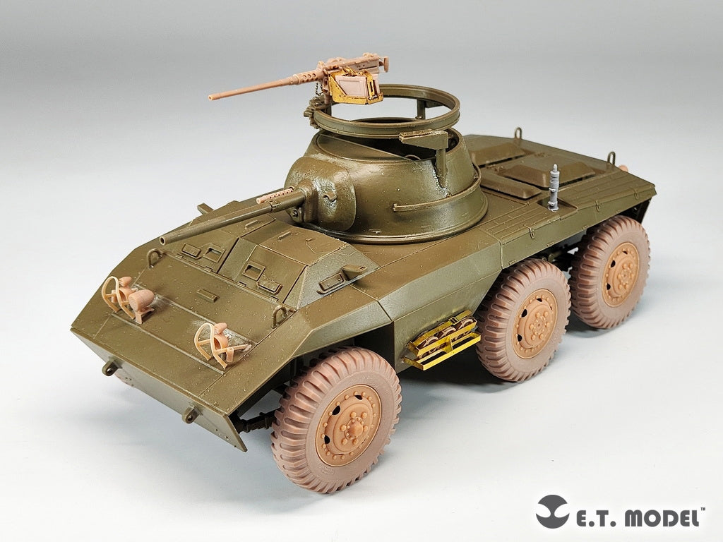 E.T. Model P35-150 U.S.Army M8/M20 Light Armored Car Sagged Wheels For TAMIYA Kit 1/35 – immagine 4