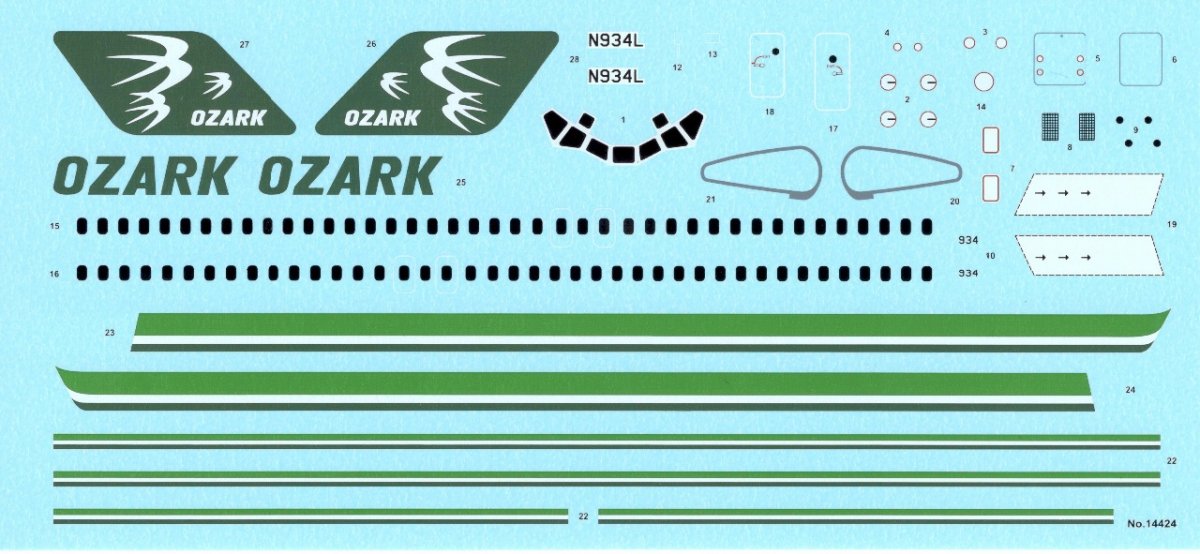 Fly 14424 DC 9-40 OZARK 1/144 – zdjęcie 5