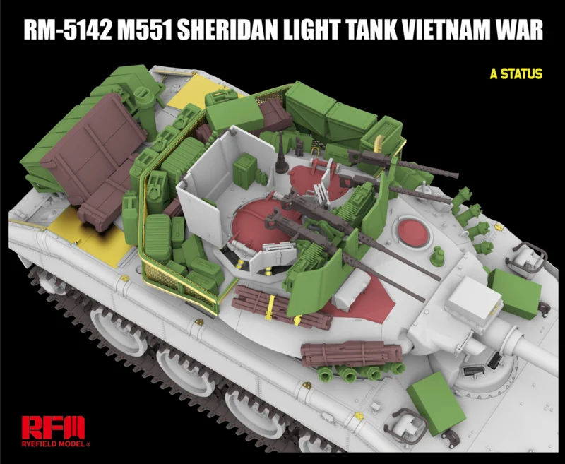 Rye Field Model 5142 M551 Light Tank Sheridan Vietnam War 1/35 – immagine 5
