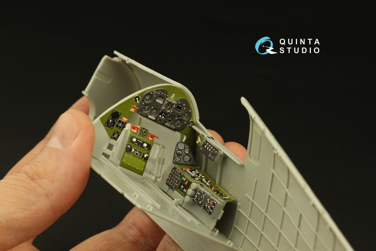 Intérieur imprimé en 3D et coloré sur papier décalcomanie Quinta Studio QD32195 F6F-5 Hellcat (Trumpeter) 1/32 – image 9