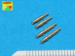 Aber A32003 Set of 4 barrels tips for German 7,92 mm MG 17 aircraft machine guns 1/32 – imagen 2