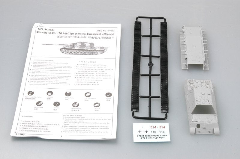 Trumpeter 07293 Germany Sd.Kfz.186 JagdTiger (Henschel production) w/Zimmerit 1/72 – Bild 2