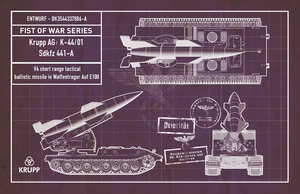 Modelcollect UA72190 German WWII V4 short range tactical ballistic missile in Waffentrager Auf E100 1/72 – Bild 2