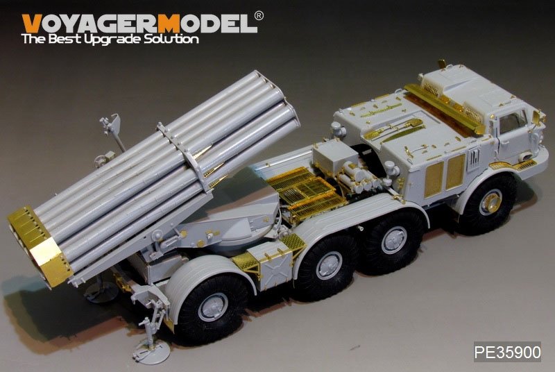 Voyager Model PE35900 Modern Russian 9P140 TEL of 9K57 Uragan(BM-27) MLRS Basic For TRUMPETER 1/35 – Bild 8