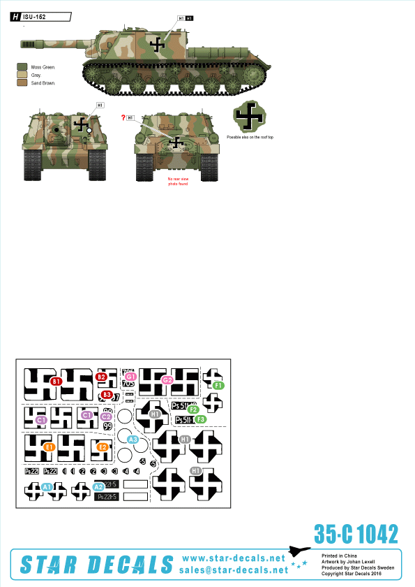 Star Decals 35-C1042 Finnish Tanks in WW2 # 6 1/35 – immagine 2