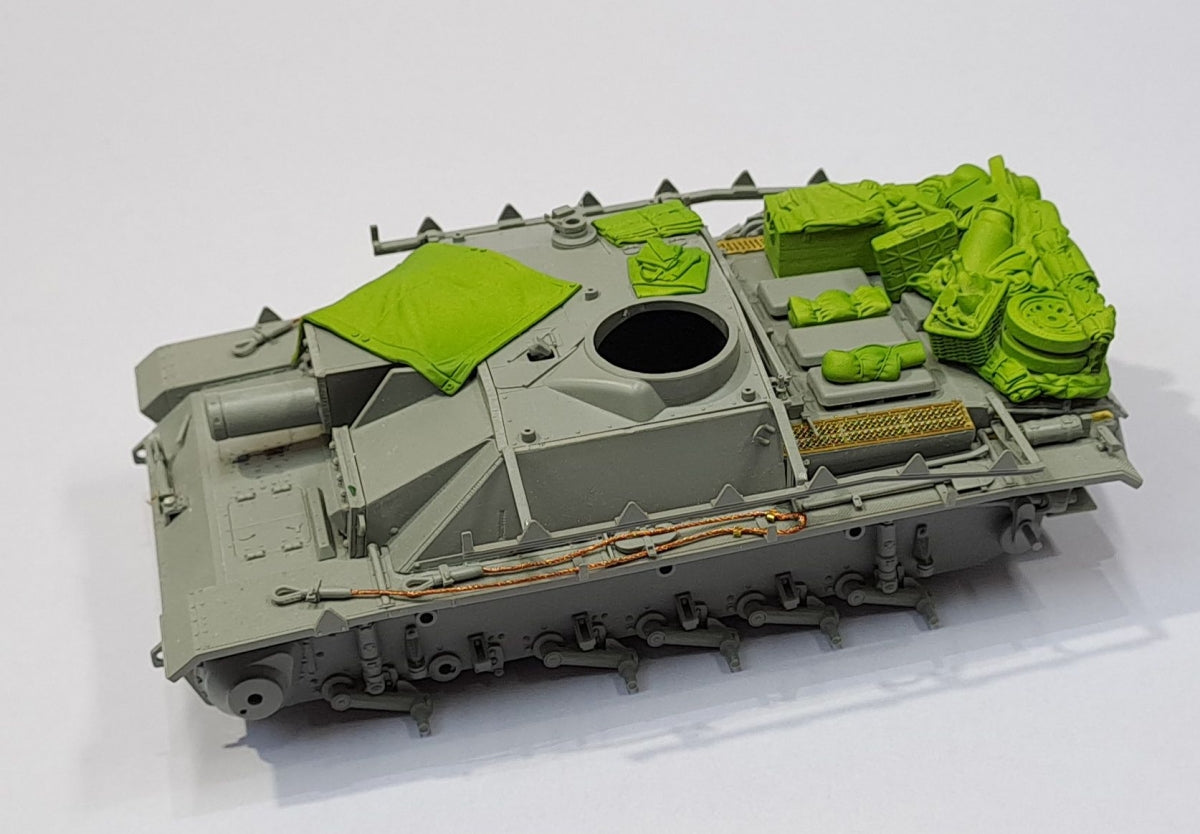 Eureka XXL ER-3573 Stowage Set for Sturmgeschütz III Ausf.G (Das Werk, Dragon, MiniArt, RFM, Takom) 1/35 – Bild 4