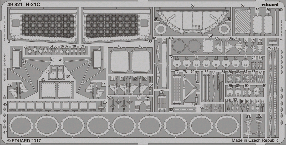 Eduard 49821 H-21C ITALERI 1/48 – immagine 2