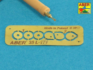 Aber 35L-171 Set of gun barrel tips for MG 08 x3 pcs. And barrel tips for MG 08/15 x 3 pcs. 1/35 – immagine 3